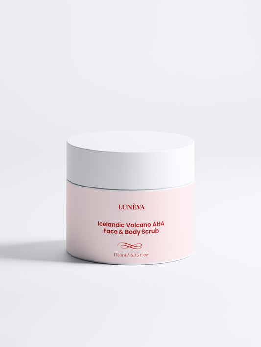 Icelandic Volcano AHA Face & Body Scrub - LUNÈVA